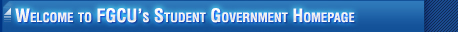 Welcome to FGCU's student government homepage