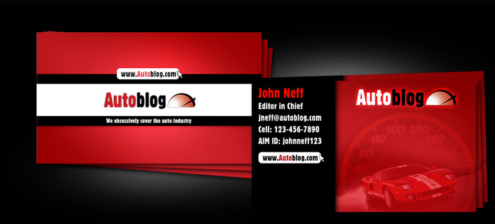 Autoblog Business Cards