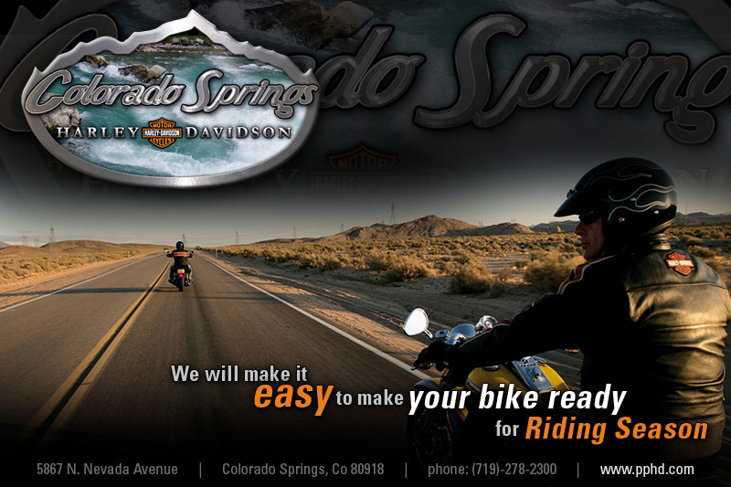 Colorado Springs Harley Davidson Print Ad