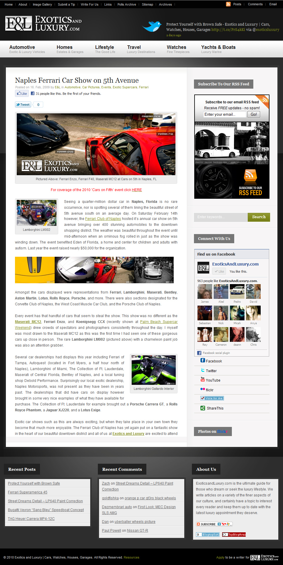 Exotics and Luxury exoticsandluxury.com